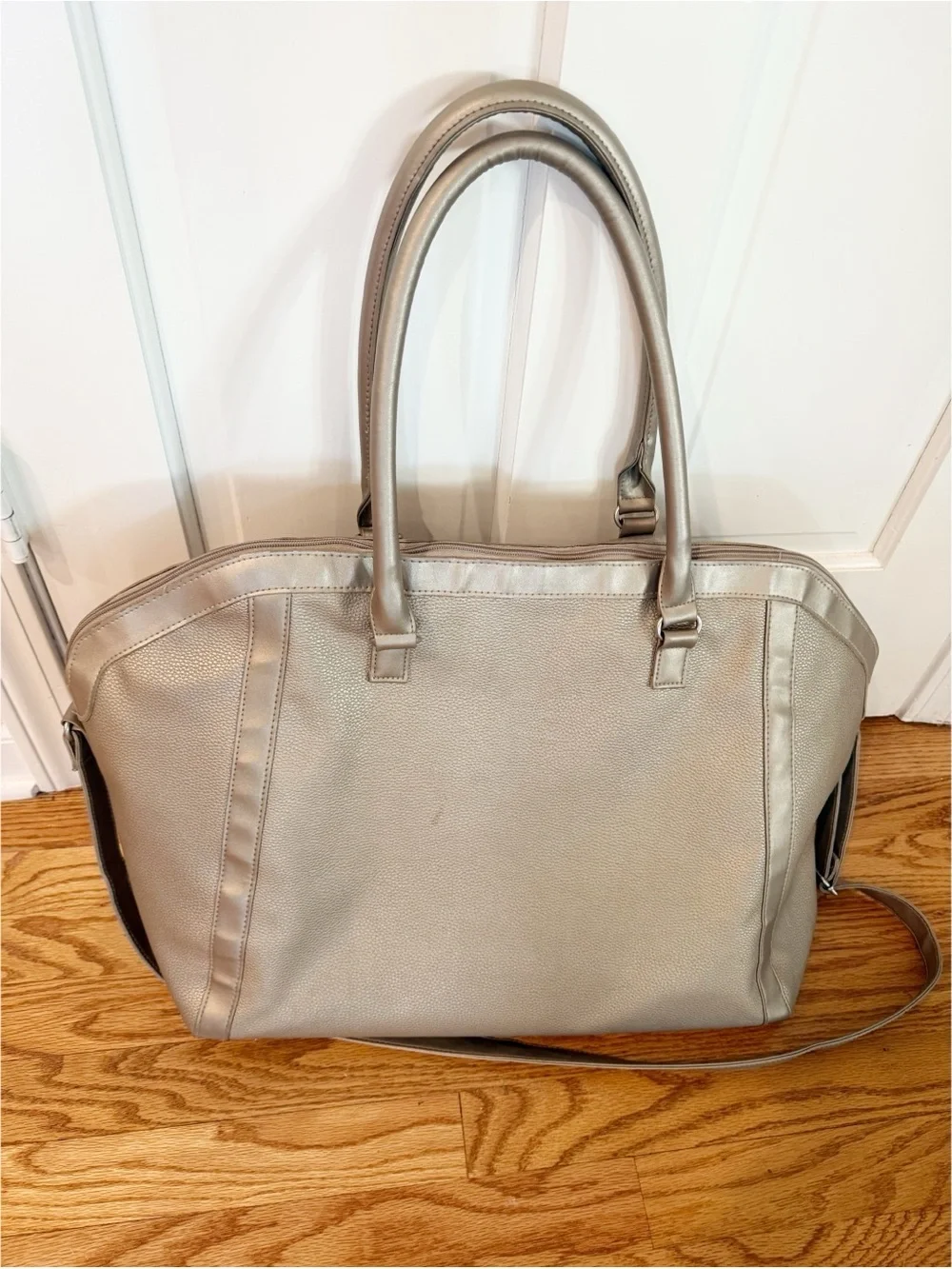 ✨ Large Taupe/Champagne Tote Bag — Carry-On / Weekend Bag